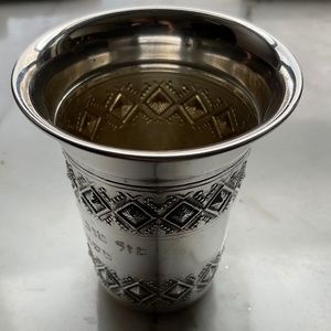 Antique Estate Sterling Silver Kiddish Cup